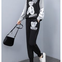 琢衣廷大码女装套装2022胖妹妹春秋季新款卫衣加肥加大码微胖mm时尚气质减龄显瘦藏肉遮肚子两件套